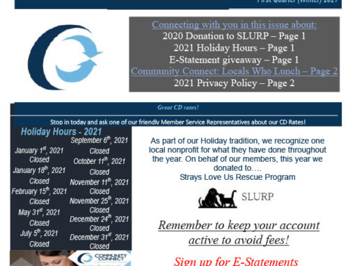 2021 Winter Newsletter